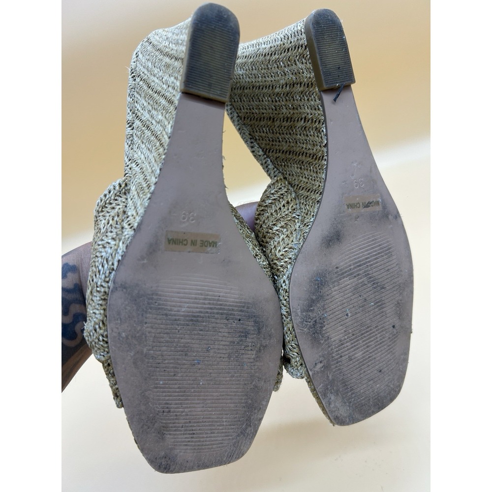Silent D Katia Wedge Sandals Natural Raffia Women's EU 39 US 8.5 Anthropologie - Picture 5 of 7